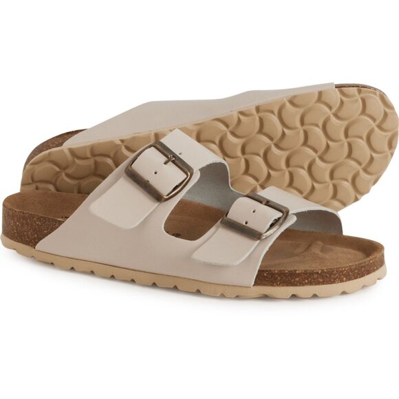 NEW BIO GREEN Made in Spain 2-Band Buckle Sandals - Leather For Women 7252s1 - Picture 2 of 6